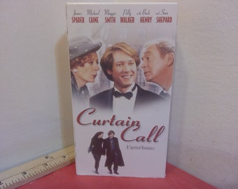 Vintage VHS Movie Tape, Curtain Call, Michael Cane, 1997~