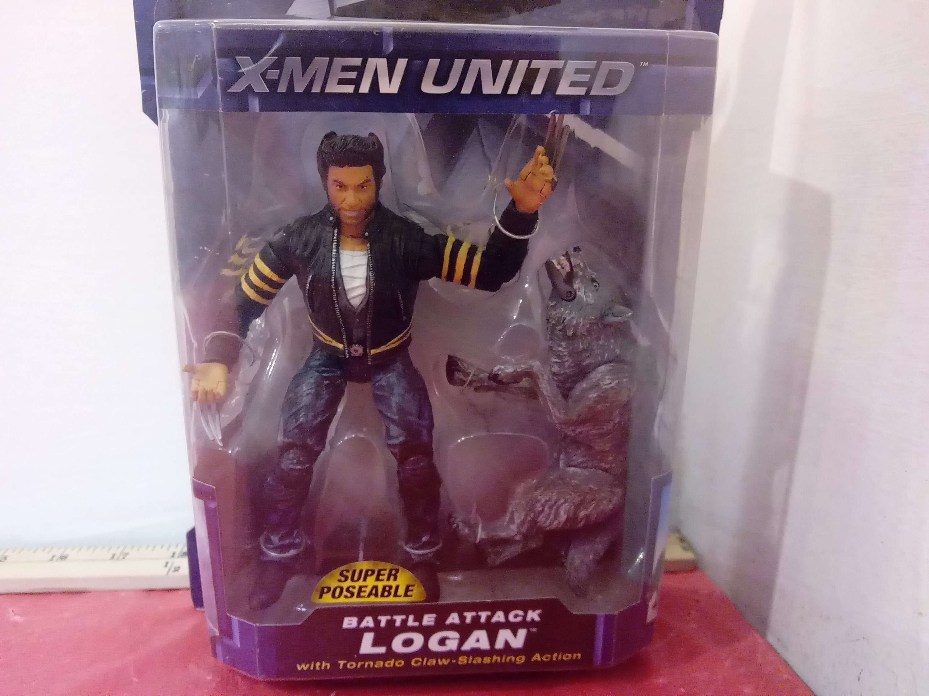 Vintage Action Figure, Marvel X-men United X2, Battle Attack