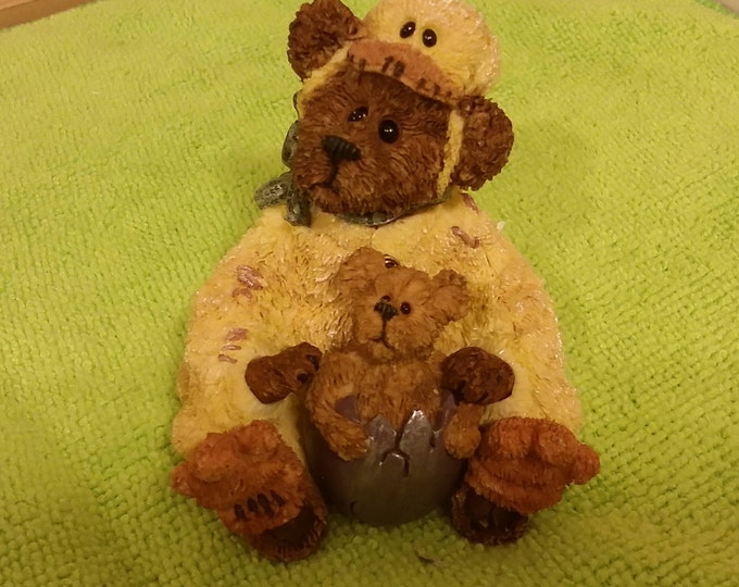 Boyds Bears Bearstone Collection, Aiouyslus Quackenwaddle and Lil' Crackles, 2000