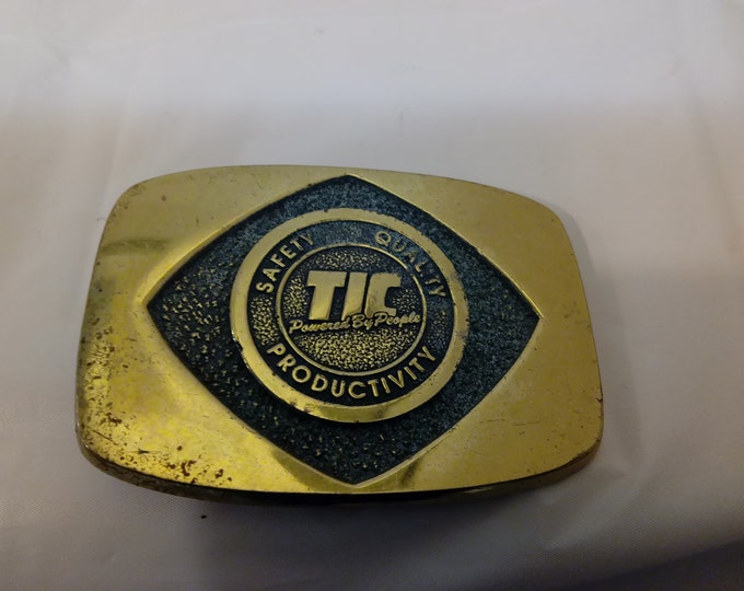 Vintage Metal Belt Buckles, Brass and Metal Belt Buckles, Bechon, FW, Lake Charles Carbon, Nisco, and Other Company's, 1980's