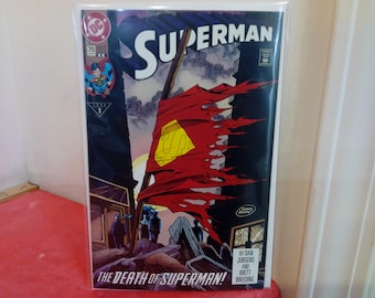 Vintage DC Comic Books, Superman, The Death of Superman #75, #86, 1970's