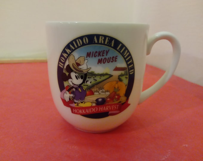 Disney Store Coffee Cup, Hokkaido Area Limited Mickey Mouse, Hokkaido Harvest, 2018