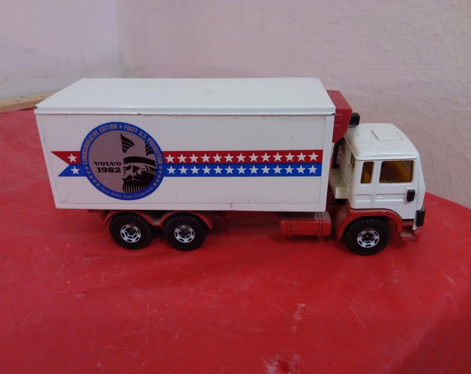 Vintage Diecast Vehicle, Siku Volvo F12 Turbo 6 Made in Germany, Commemorative Edition First U.S. Production, 1982