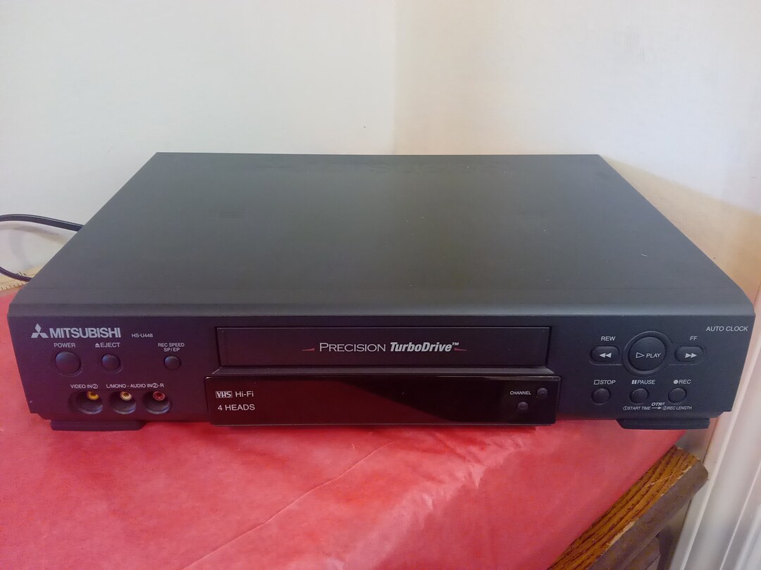 Vintage VHS Tape Player Mitsubishi VHS Tape Player Precision Etsy