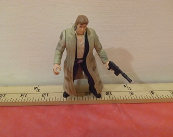 Vintage Star Wars Action Figure, Han Solo in Endor Gear (Blue) by Kenner, 1997