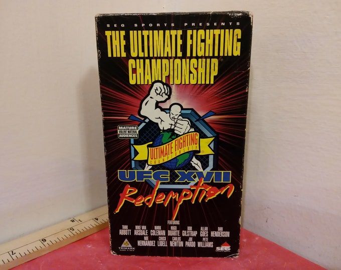 Vintage VHS Tape Set, The Ultimate Fighting Championship Redemption XVII, 1998~