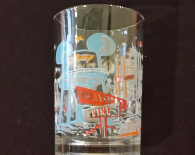 Vintage Collector Glass, Walt Disney World 25TH Anniversary Glass, Disney Hollywood Studios