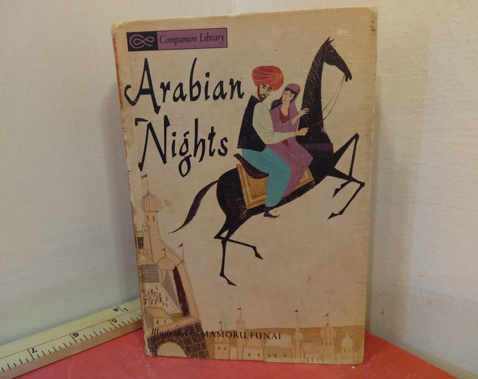 Vintage Hard Cover Book, Companion Library, Arabian Nights and Aesop's Fables, Publish by Grosset and Dunlap, 1963