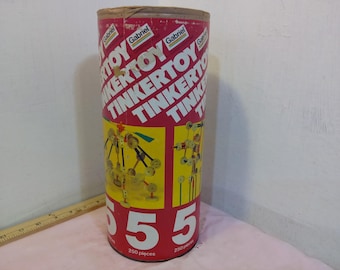 Vintage Construction/Building Toys, Gabriel Tinker Toys 250 Piece Set or The Original Tinker Toys Playskool, 1980's