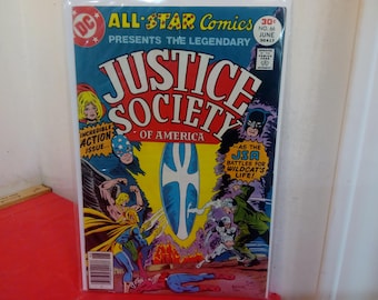 Vintage DC Comic Books, All-Star Comics Present, Justice Society of America, Various Issues, 1970's