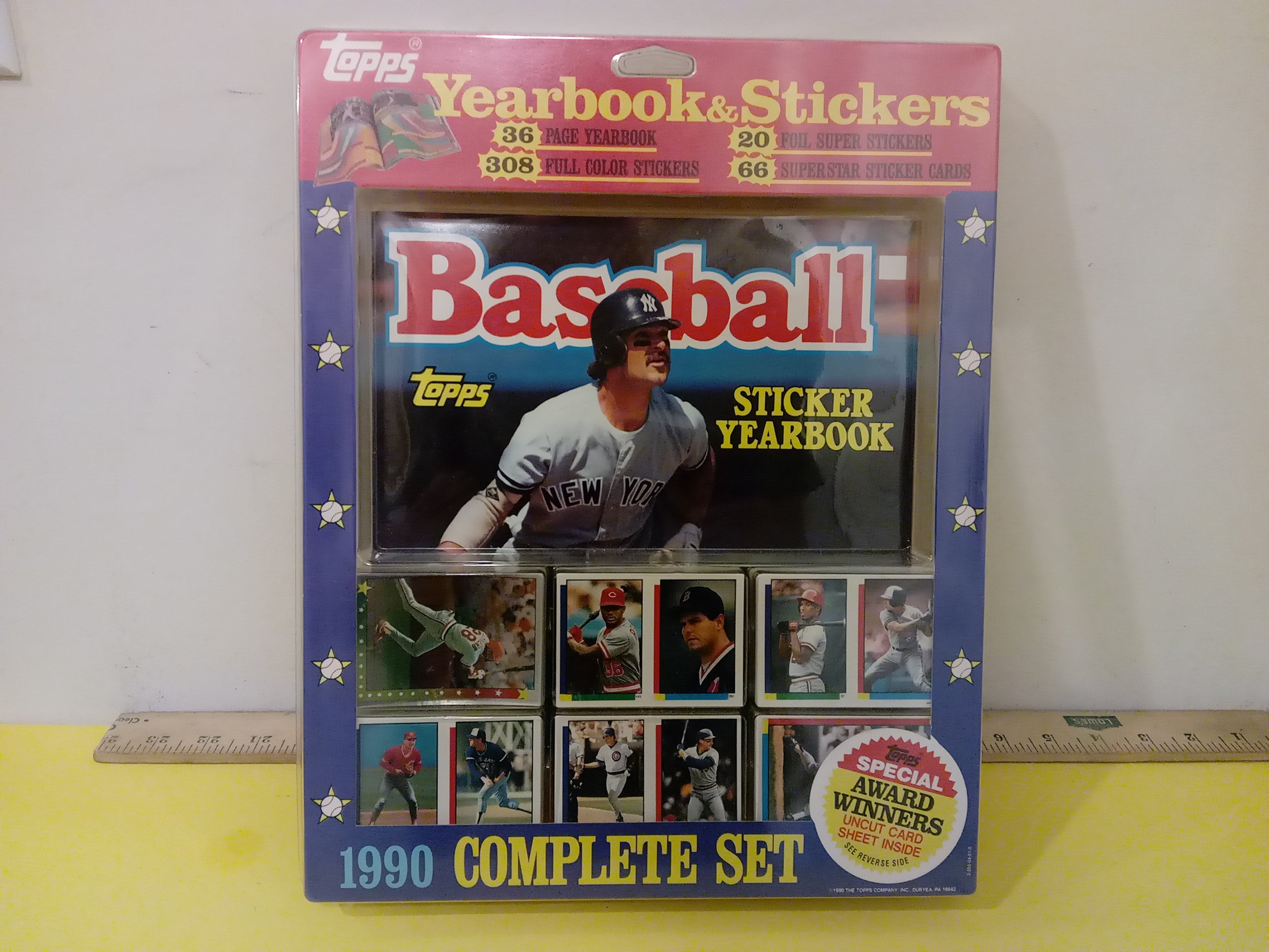 Topps Baseball Yearbook & Stickers Complete Set, 1990