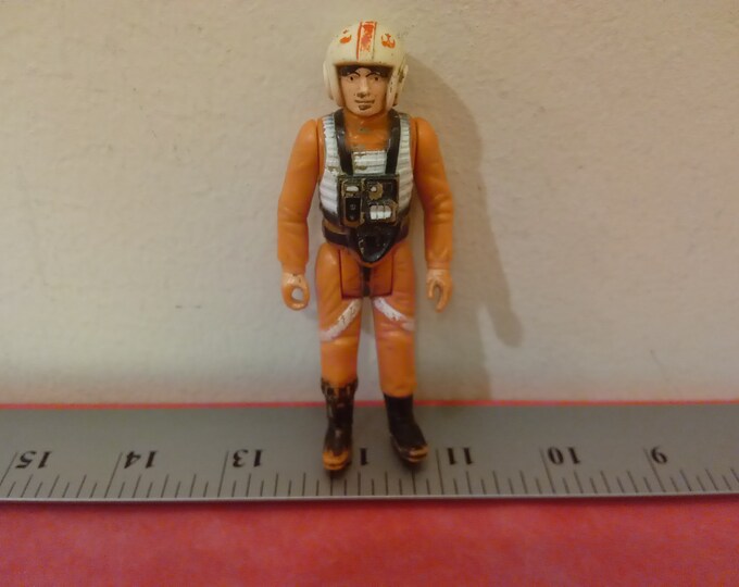 Vintage Luke Skywalker X-wing Pilot Action Figure, Star Wars Figure by General Mills Fun Group, 1978#
