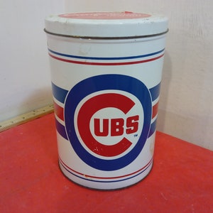 Vintage Salted Peanut Can, Chicago Cubs Salted Peanuts in Shell Tin Can 35oz (2 lbs 3oz)#