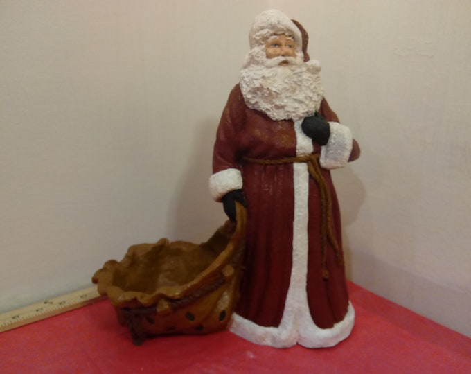 Vintage Santa with Toy Bag to Hold Candy, 1999