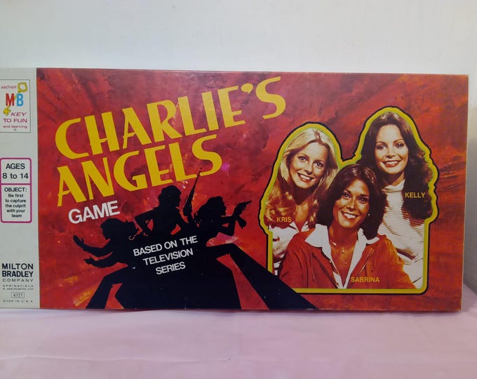 Vintage Board Game, Charlie's Angels Board Game by Milton Bradley, 1978#