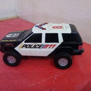 Vintage Toy Police SUV, Police SUV Jeep by Empire MFG Inc., 1996 image 1