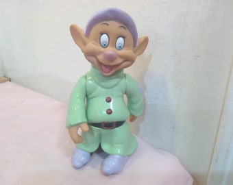 Vintage Disney Figures, Snow White and the Seven Dwarves Figurines, Dopey, Bashful, Doc, Grumpy, Sneezy, and Sleepy, 2000's