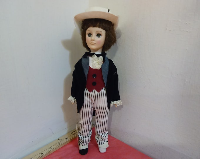 Vintage Doll, Effanbee Doll Pride of the South Collection "Riverboat Gambler", 1980's