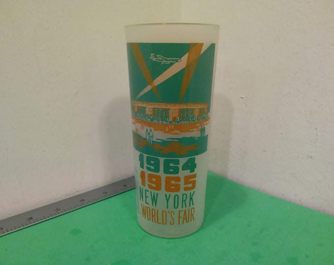 Vintage Collector Glass, New York World's Fair 1964/65 Glass "William A. Shea Stadium"#