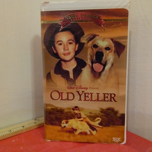 Vintage VHS Movie Tape, Old Yeller, Walt Disney Collection