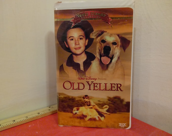 Vintage VHS Movie Tape, Old Yeller, Walt Disney Collection