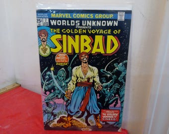 Vintage Marvel Comic Books, The Golden Voyage of Sinbad, Various Issue, 1970's