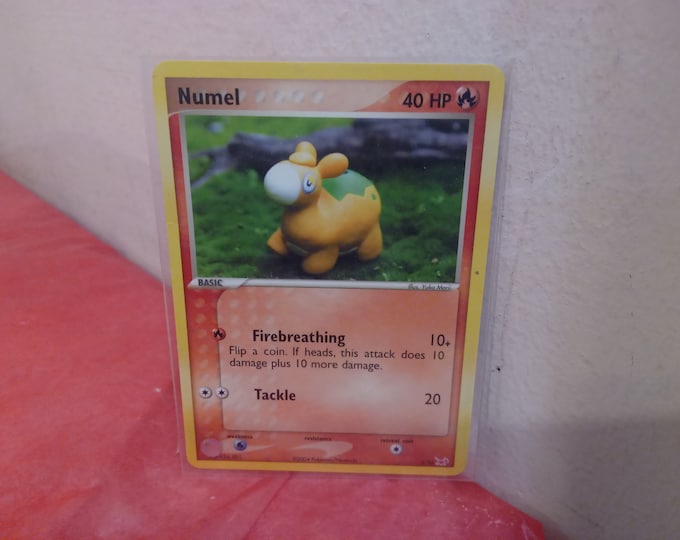 Vintage Trading Collectible Gaming Cards, Pokemon Game Cards, Slowpoke, Numel, Bellossom. Slugma, Trainers, Torchic, and Others, 2002-2004