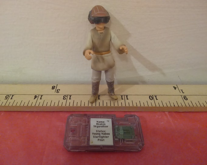 Vintage Star Wars Action Figure, Anakin Skywalker and Commtech by Hasbro, 1999