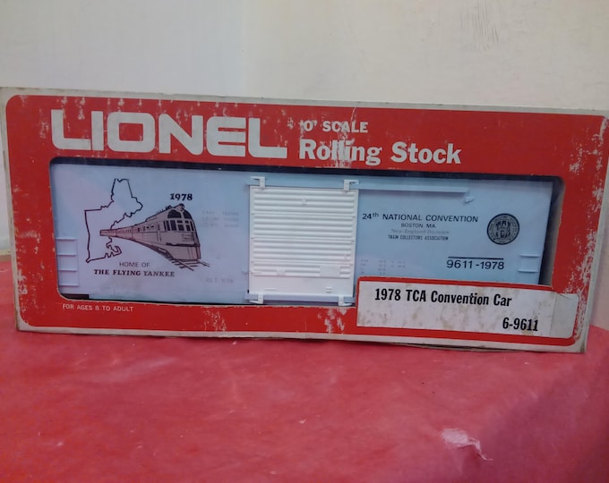 Vintage Lionel Train Cars, O-Gauge Lionel Train Cars, #6445 Fort Knox Mint Car, CTT- 15th Anniversary Box Car, or 1978 TCA Convention Car