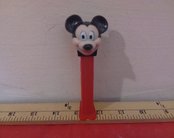 Vintage Candy Dispenser, Pez Candy Dispenser Empty Collector Item, Mickey Mouse, Donald Duck, Pluto, Snoopy, Snowman, Lamb, and More