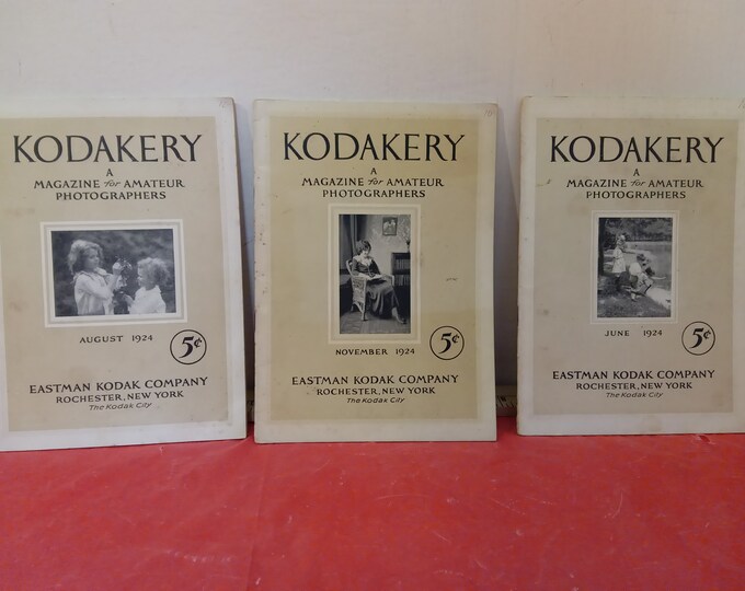 Vintage Photographers Magazine, Kodakery a Magazine for Amateur Photographers, 1924