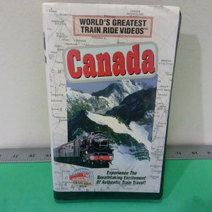 Vintage VHS Tape, World&#39;s Greatest Train Ride Videos, Canada, 1996~