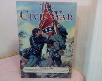 Vintage Soft/Hard Cover Books, Civil War Books, The Civil War "Three Book Set, Ironclad Legacy, A Civil War Treasury, and Others, 1990's