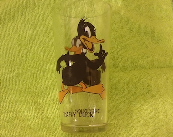 Vintage Pepsi Looney Tunes Glass, Daffy Duck, 1973
