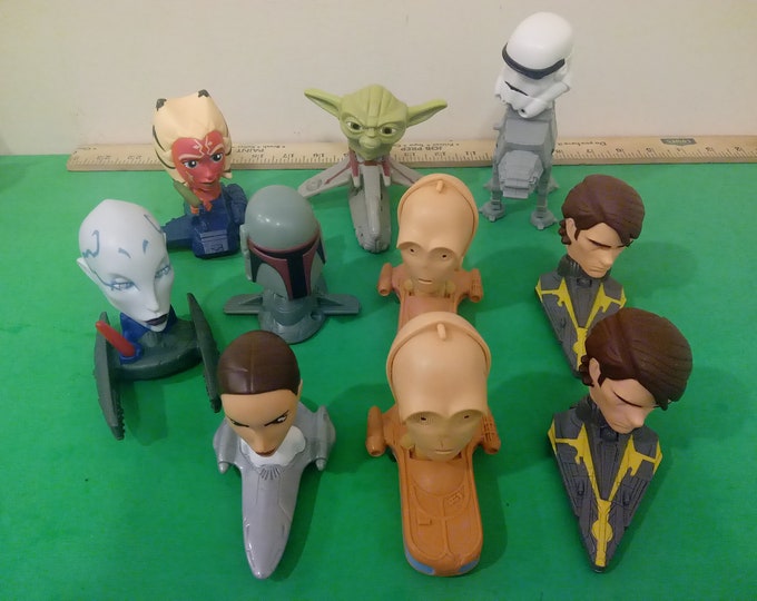 McDonald's Star Wars Happy Meal Toys, Bobble Head Vehicle Toys, 2008#