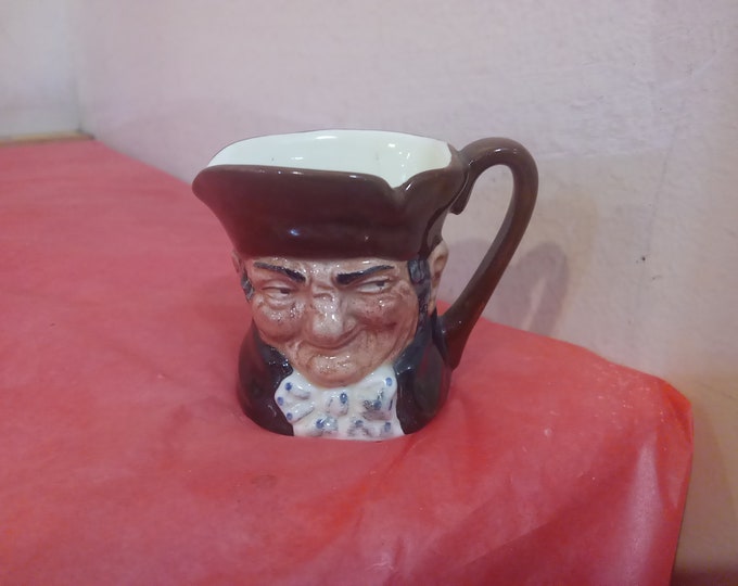 Vintage Creamer Figurine, Royal Doulton Toby Creamer, Old Charley Small, 1950's