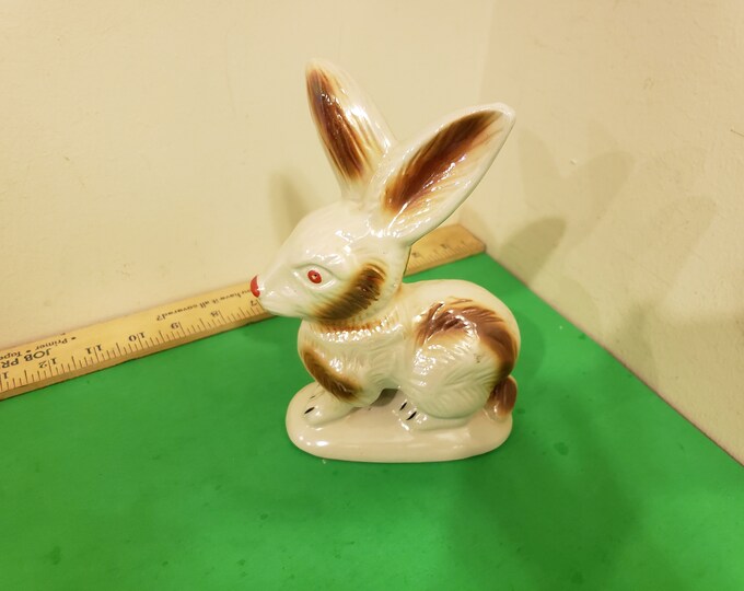 Vintage Ceramic Figurine, Bunny Rabbit made in Brazil*a