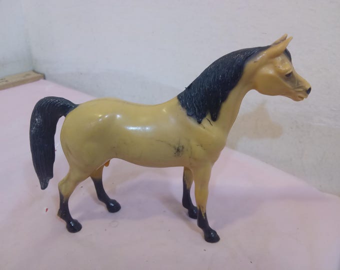 Vintage Plastic Horses, Hartland or Others, Appaloosa, Light Brown, Grey/Black, Brown, and Dark Brown Horses#