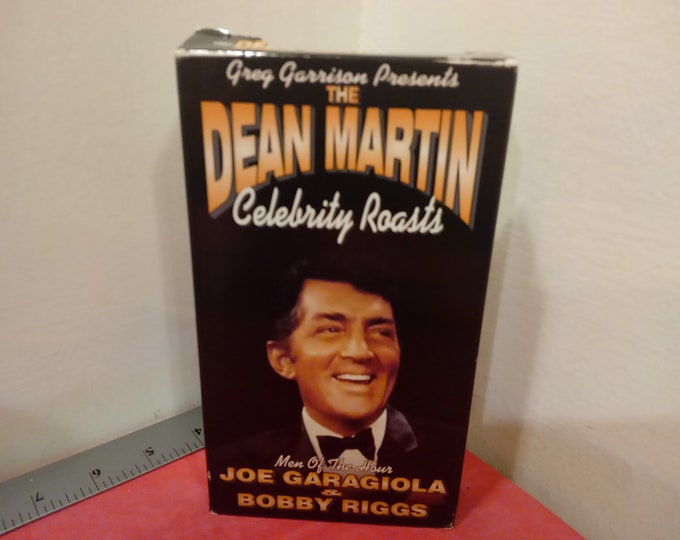 Vintage VHS Movie Tape, Dean Martin Celebrity Roasts, Joe Garagiola and Bobby Riggs, 2000~