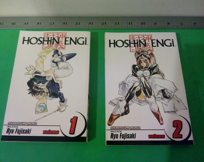 Vintage Soft Cover Book, Hoshin Engi, Story and Art by Ryu Fujisaki, Volume 1 and 2