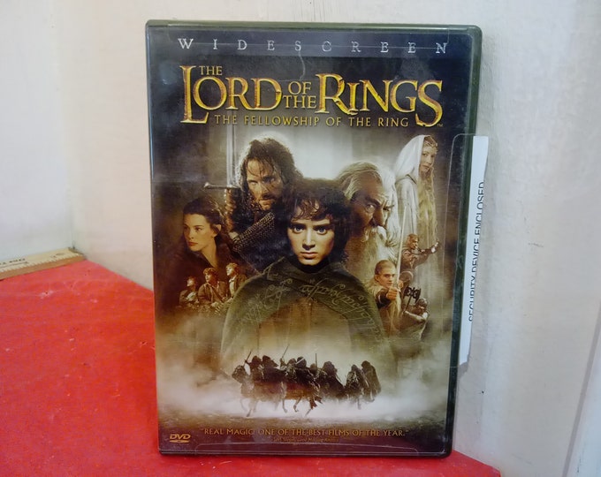 Vintage DVD Movie Tapes, Lord of the Rings "The Fellowship of the Ring" Widescreen Version, 2001