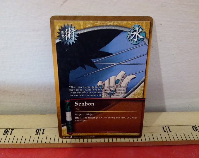 Vintage Card Game, Naruto Collectible Card Game "Senbon", 2002