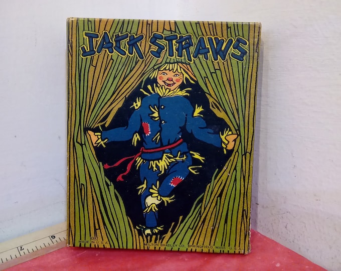 Vintage Pick-up Game, Jack Straws #4903 and Pick-up Sticks Games by Milton Bradley#