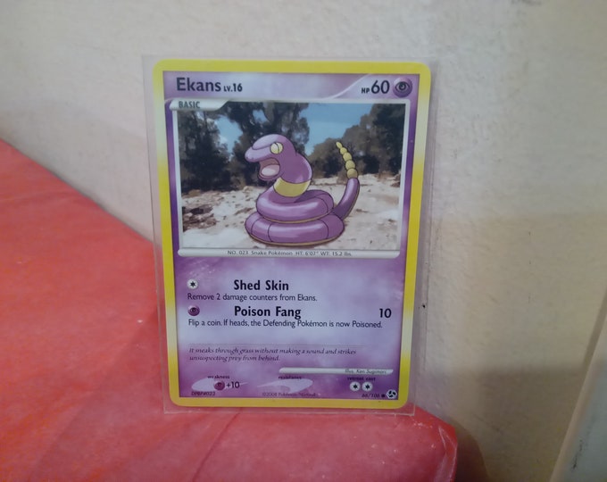 Vintage Trading Collectible Gaming Cards, Pokemon Game Cards, Weedle, Slowking, Ekans, Wailmer, Unown, and Others, 2008