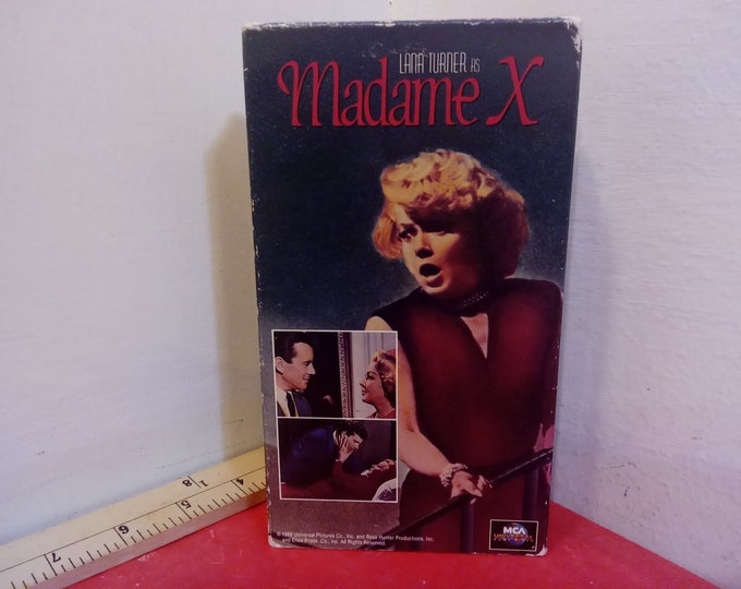 Vintage VHS Movie Tape, Madame X, Lana Turner, 1992~