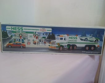Vintage Toy Vehicles, Collector Toy Truck, Hess Toy Trucks and Race Cars, 1990's#