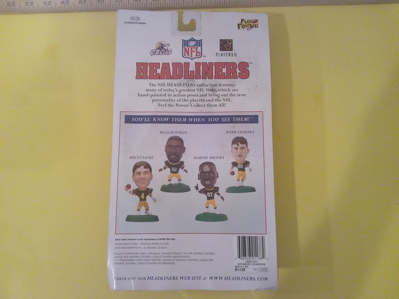 Green Bay Packers Super Bowl Stars 1996 Headliners Sports Action Figures