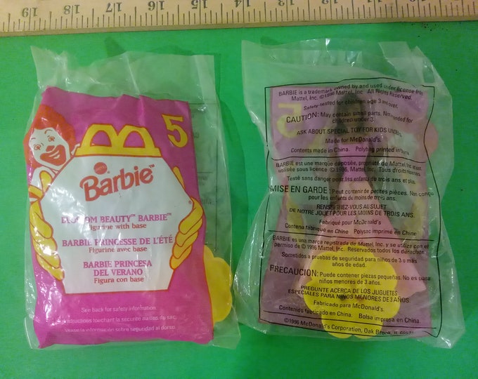 Vintage McDonald's Happy Meal Blossum Beauty Barbie Toy, 1996 #