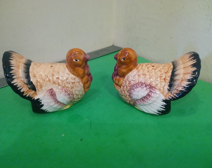 Vintage Turkey Salt and Pepper Shakers