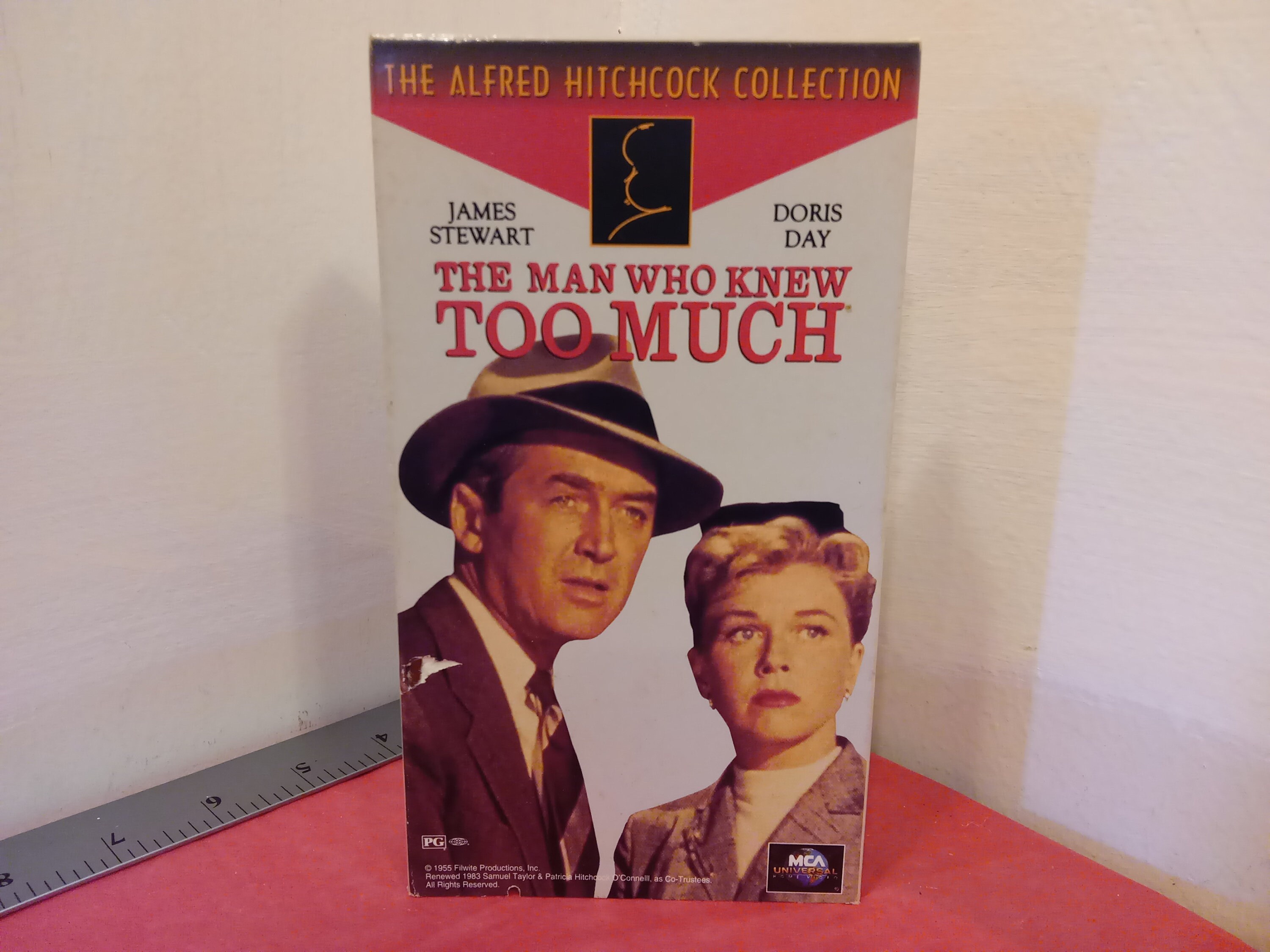 Vintage VHS Movie Tape, The Man Who Knew Too Much, James Stewart, 1995